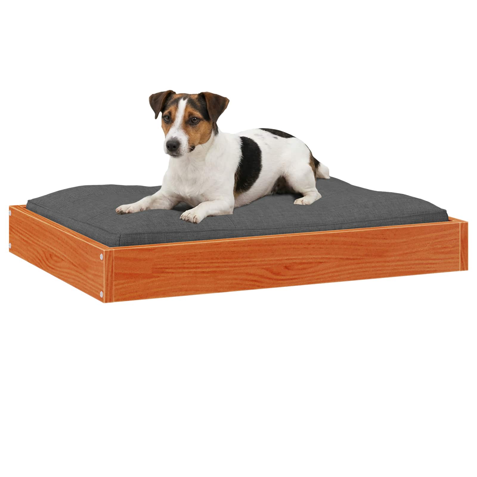 Hundebett 51,5x44x9 cm Massivholz Kiefer