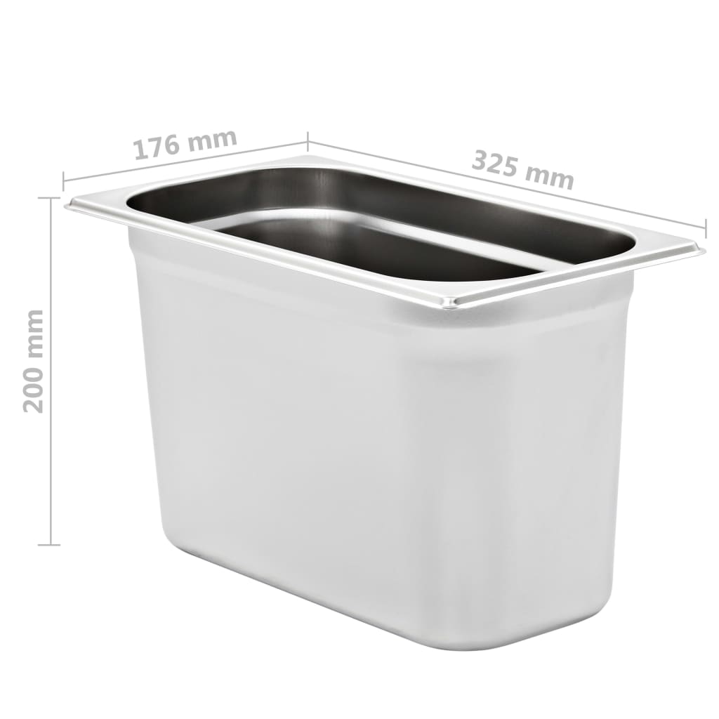 Gastronormbehälter 12 Stk. GN 1/3 20 mm Edelstahl