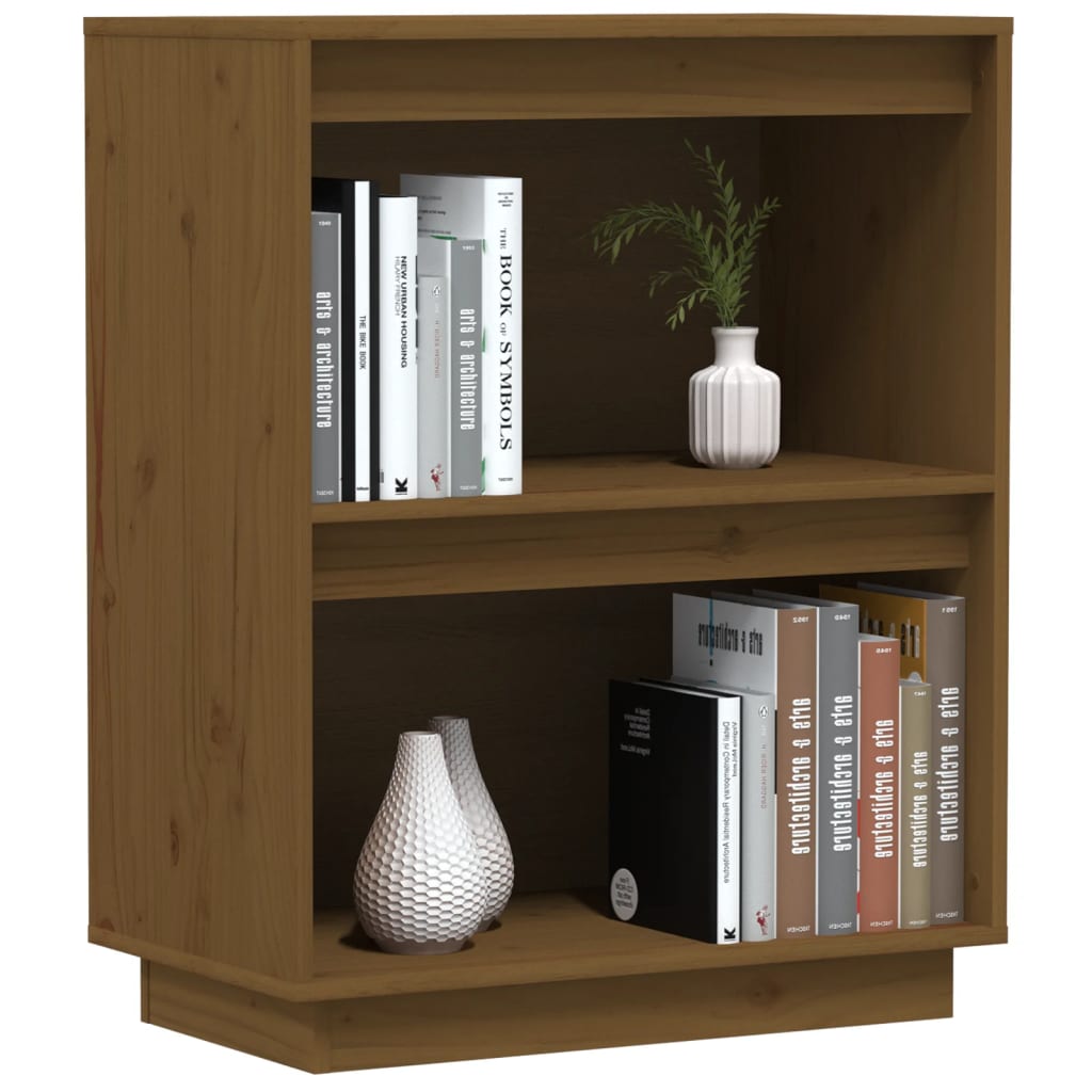 Beistellschrank Weiß 60x34x75 cm Massivholz Kiefer