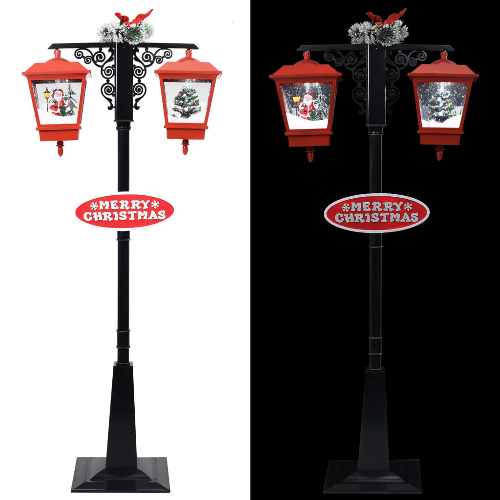 Weihnachts-Straßenlampe mit Weihnachtsmann 180 cm LED