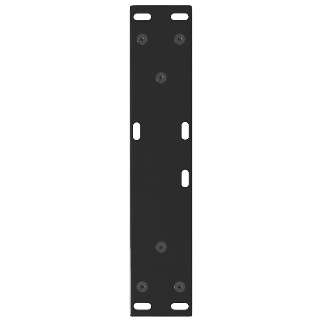 Couchtischbeine V-Form 2 Stück Schwarz 30x(30-31,3) cm Stahl