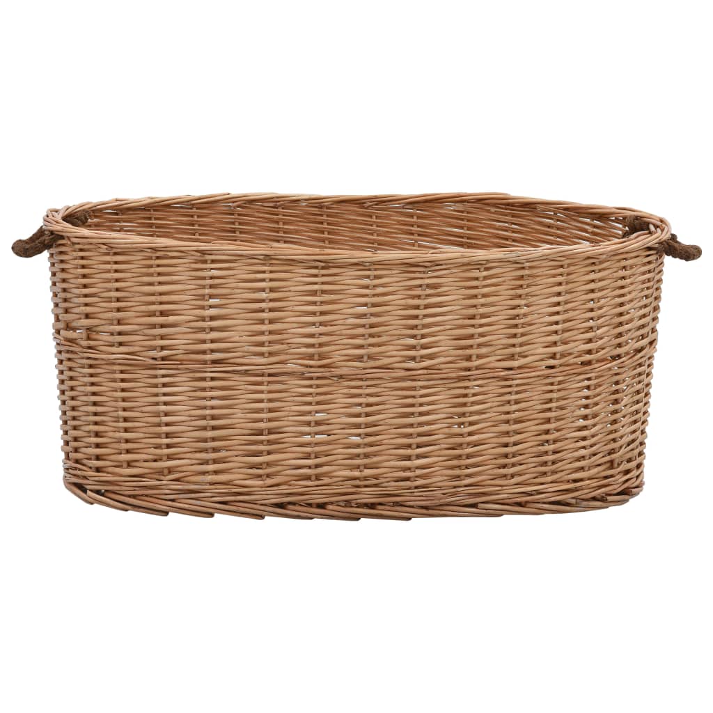 Holzkorb mit Tragegriffen 56x40x28 cm Natur Weide