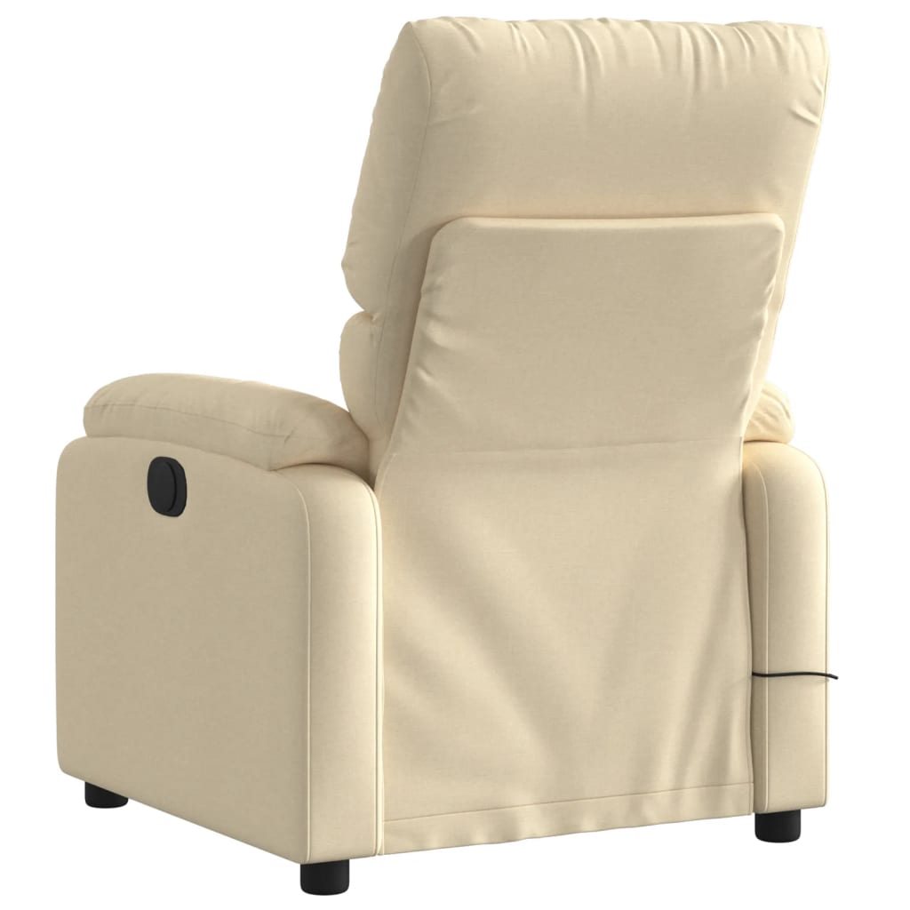 Massage-Relaxsessel, hellgrauer Stoff