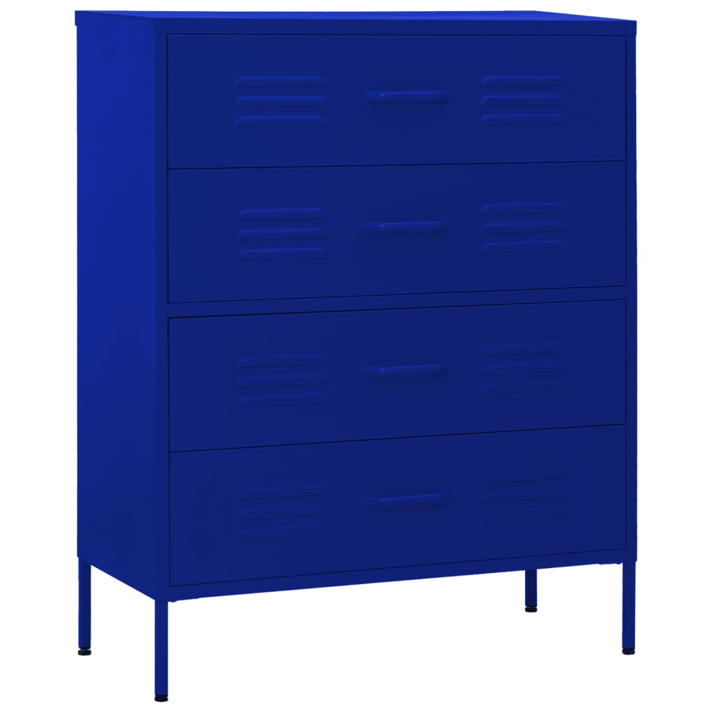 Kommode Olivgrün 80x35x101,5 cm Stahl
