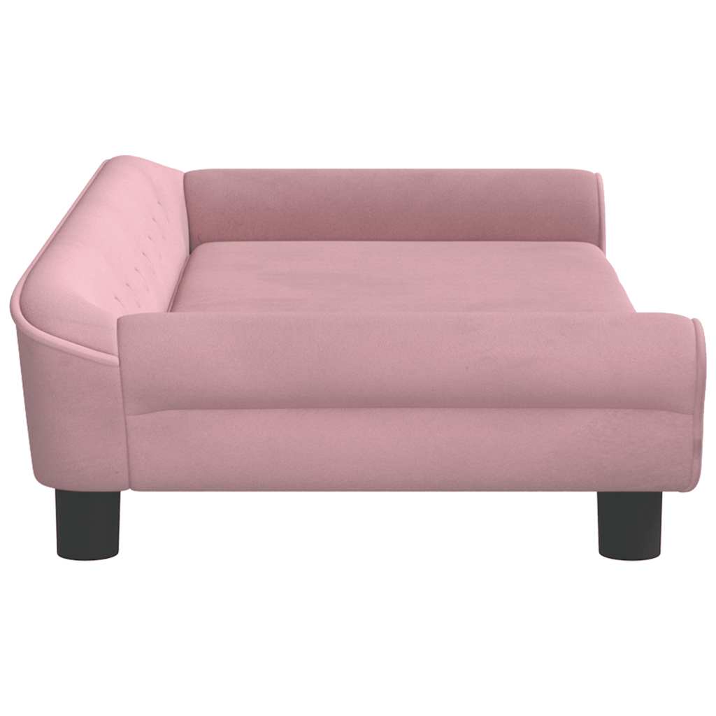 Hundebett Blau 100x50x21 cm Samt