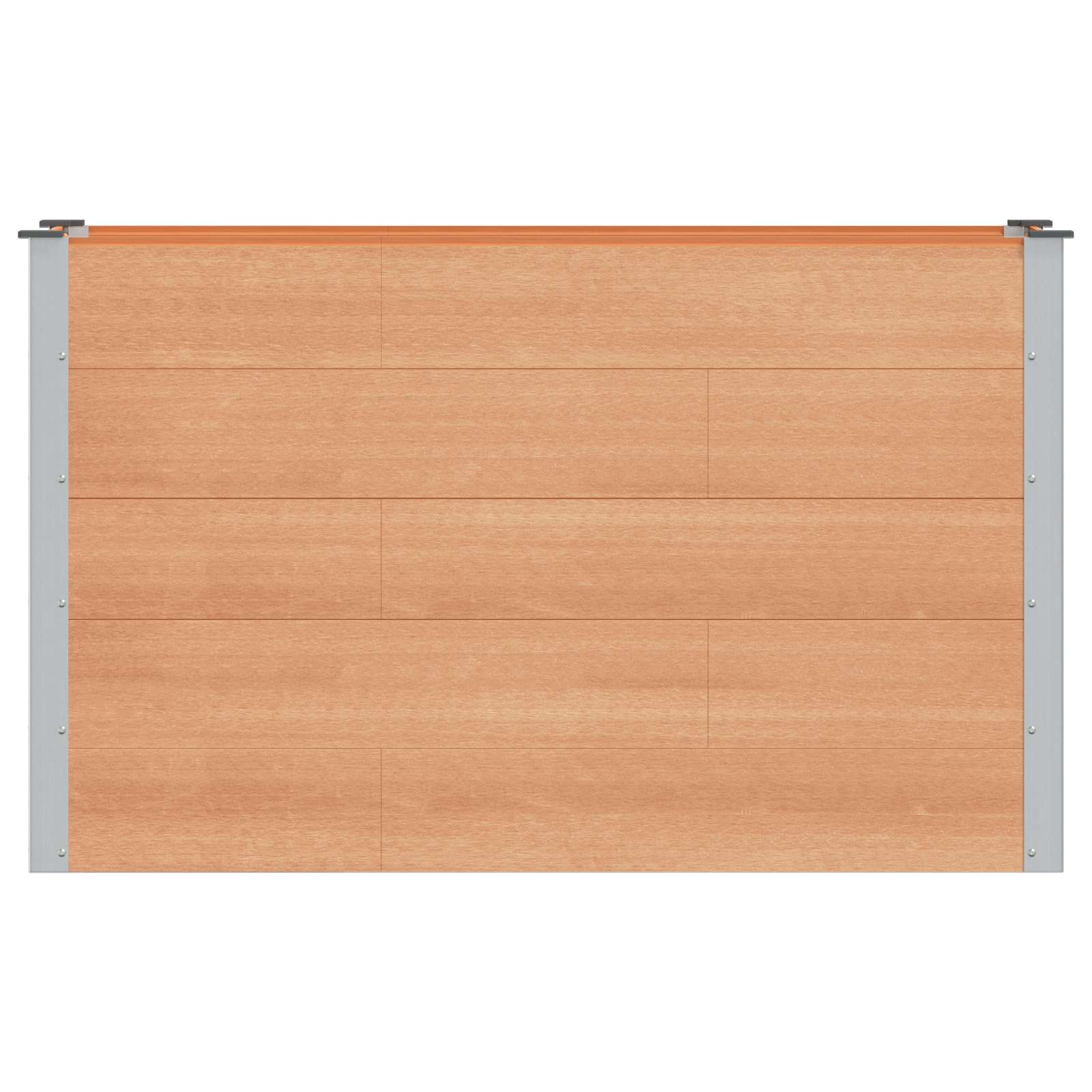 Garten-Hochbeet 200x50x54 cm WPC Grau