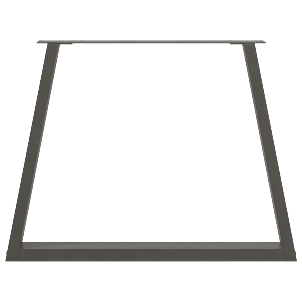 Couchtischbeine V-Form 2 Stück Schwarz 30x(30-31,3) cm Stahl