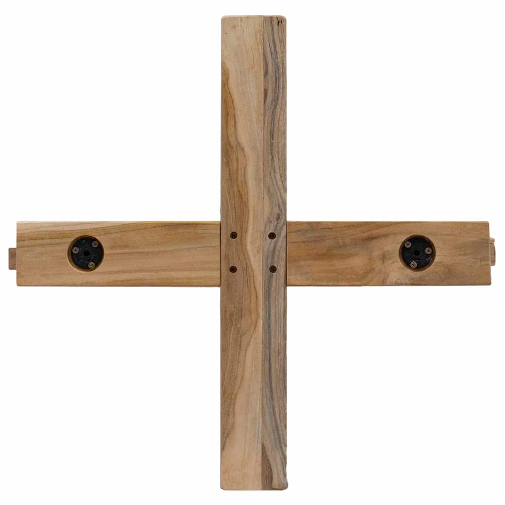 Weihnachtsbaum mit Ständer Braun 90 cm Massivholz Teak