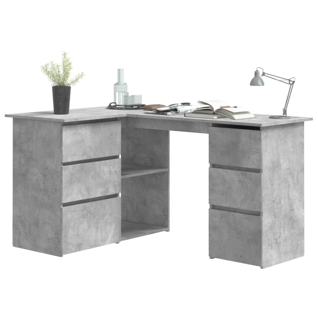 Eckschreibtisch Weiß 145x100x76 cm Holzwerkstoff