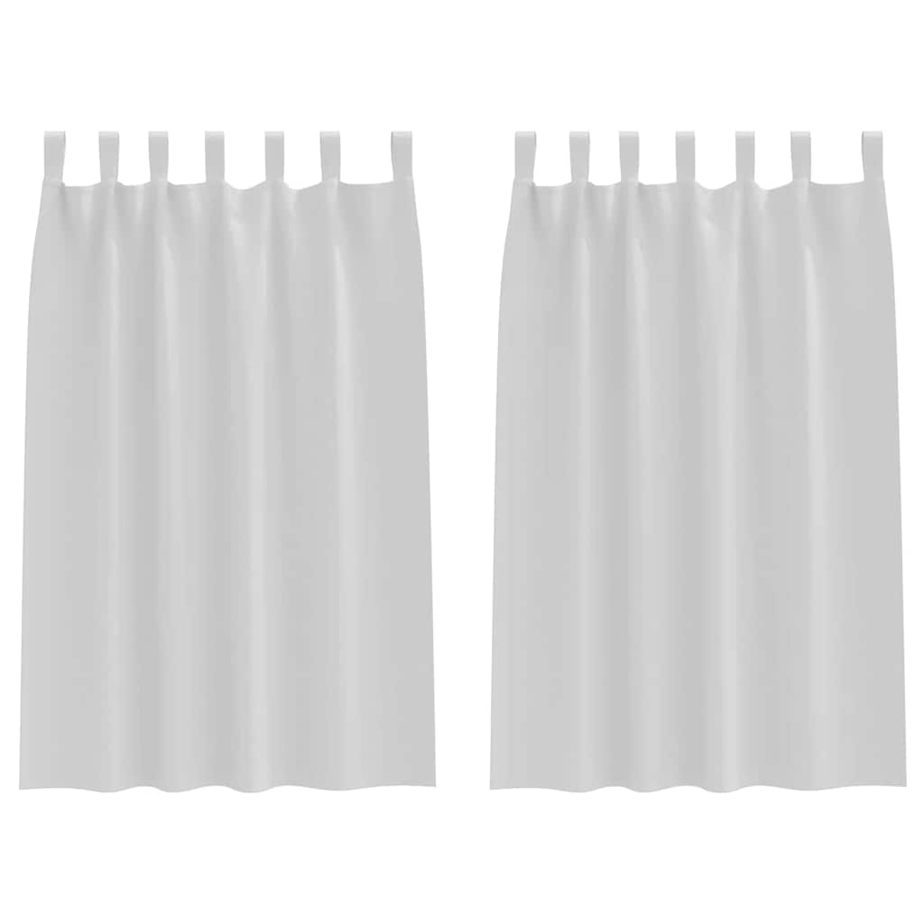Verdunkelungs-Vorhänge mit Ringen 2 pcs Beige 140 x 140 cm