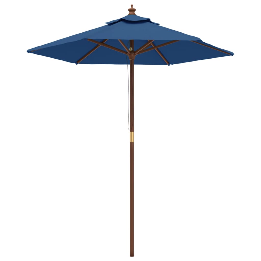 Sonnenschirm mit Holzmast Sandfarben 196x231 cm