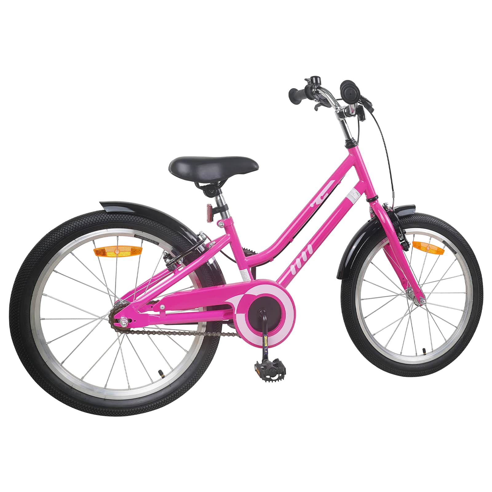 Kinderfahrrad 12 Zoll für 2-4 Jahre alt Pink Weiß