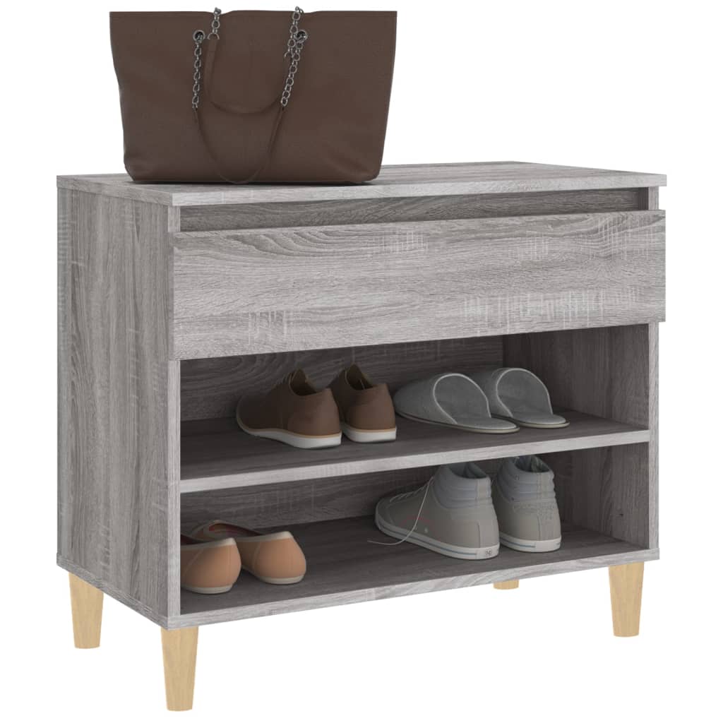 Schuhregal Weiß 70x36x60 cm Holzwerkstoff