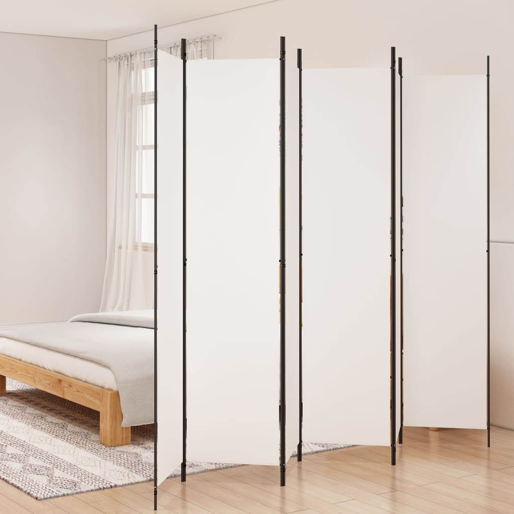 3-teiliger Raumteiler Beige 150 x 220 cm Stoff