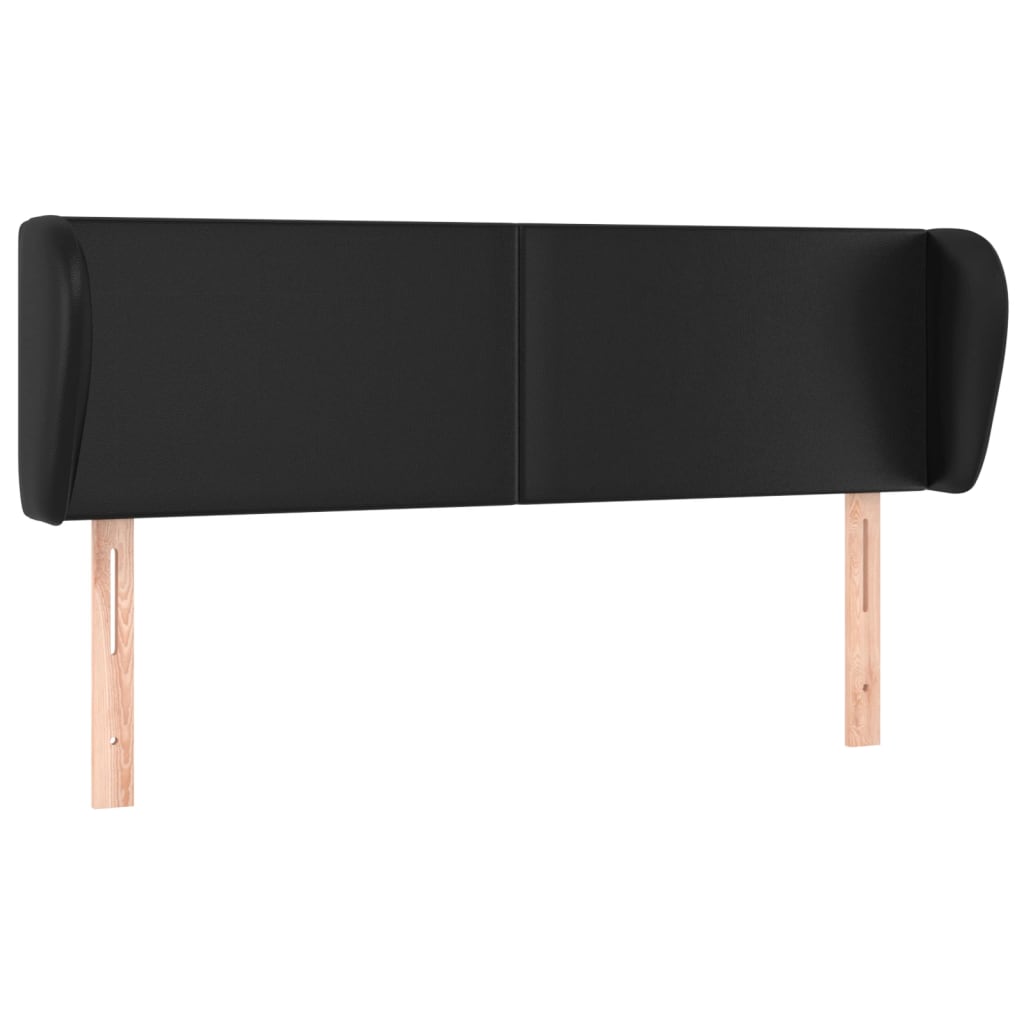 Kopfteil mit Ohren Creme 83x23x78/88 cm Kunstleder
