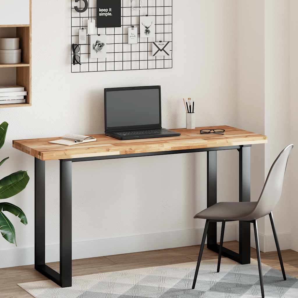 Tischplatte Rechteckig 60x50x2 cm Massivholz Akazie