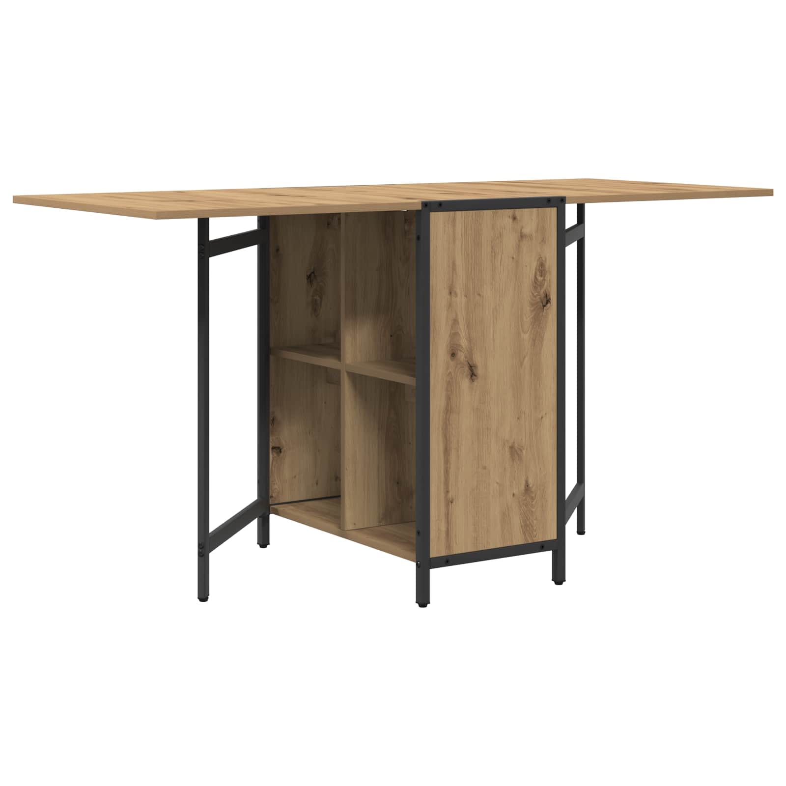 Esstisch 144 x 60 x 75 cm Holzwerkstoff Schwarze Eiche