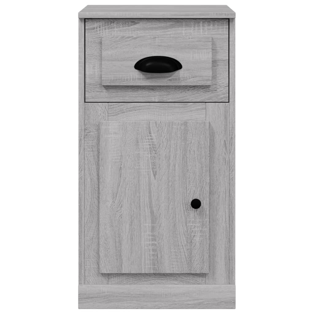 Beistellschrank mit Schublade Weiß 40x50x75 cm Holzwerkstoff