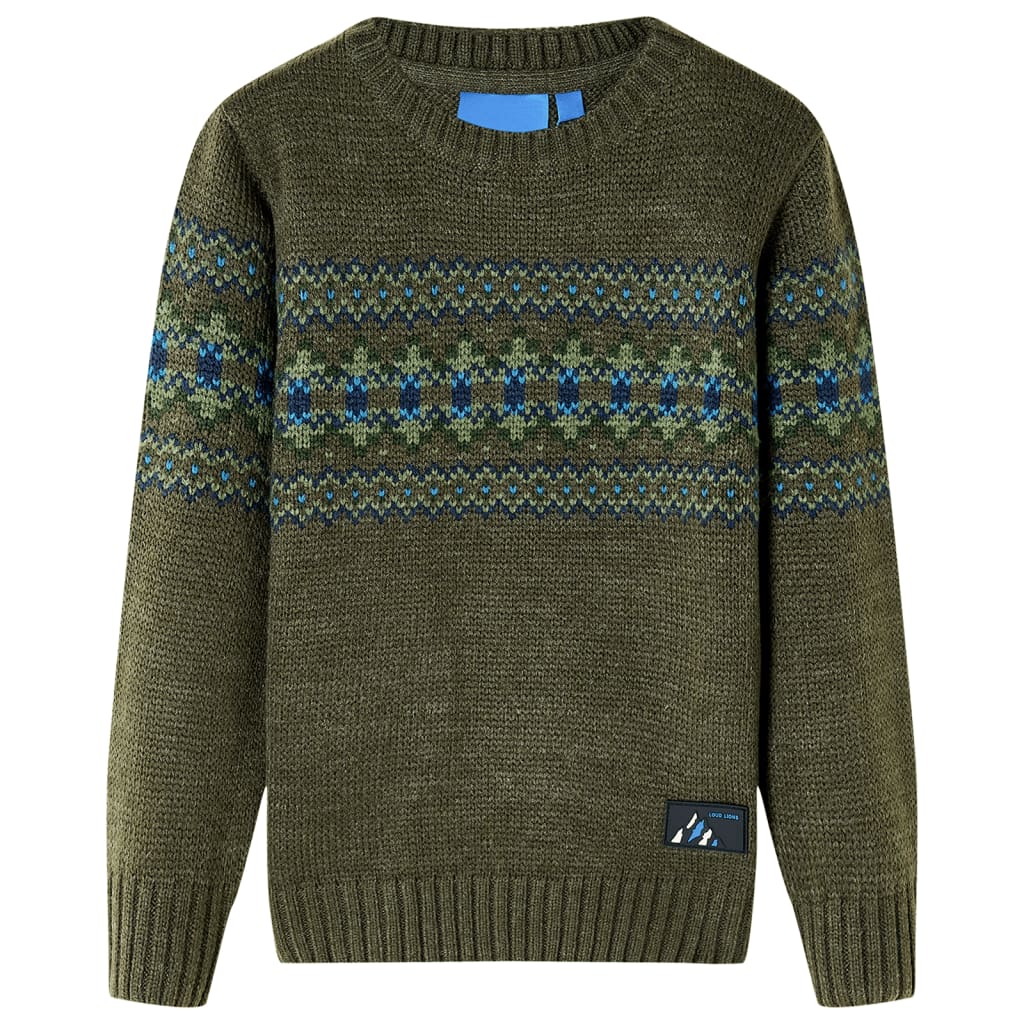 Kinderpullover Gestrickt Cognac 116
