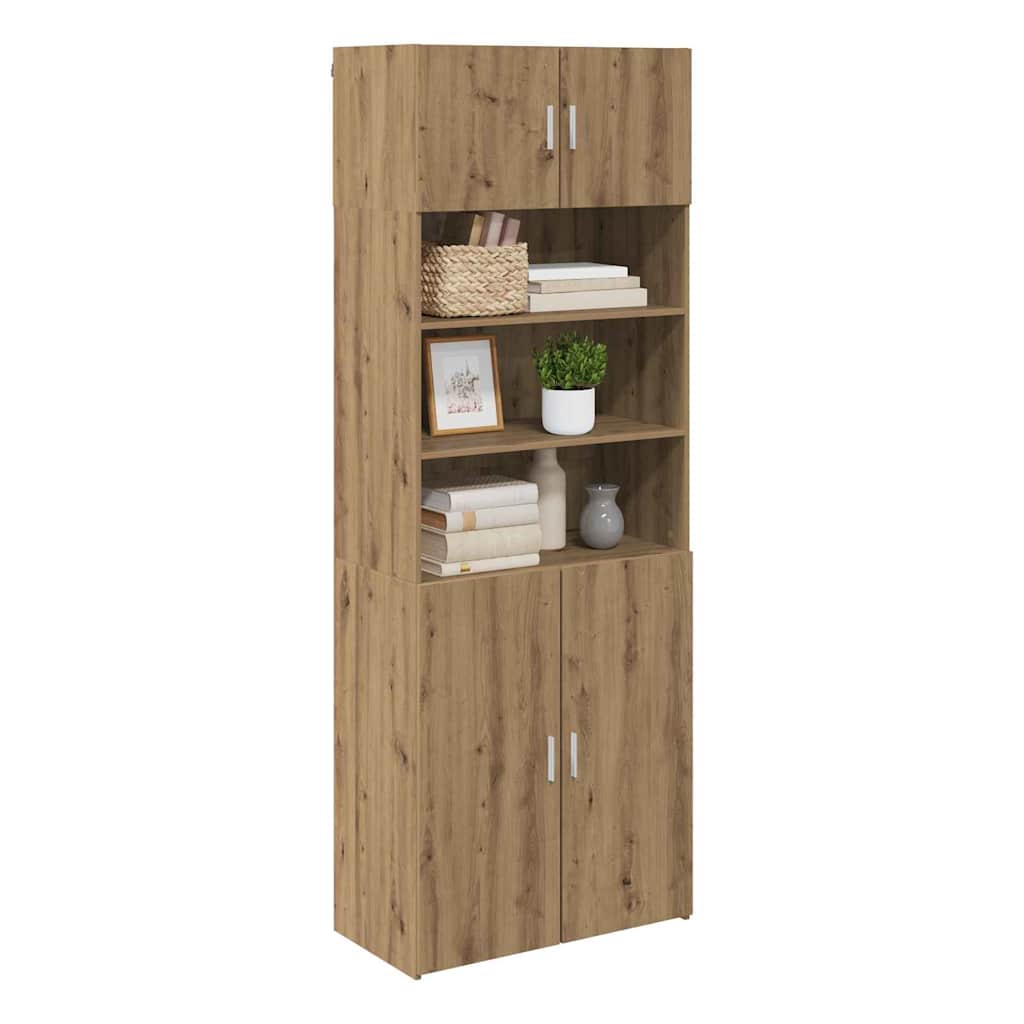 Aufbewahrungsschrank Altholz 80 x 42,5 x 225 cm Holzwerkstoff