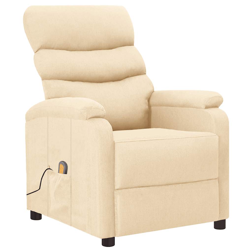 Massagesessel Dunkelgrau Stoff