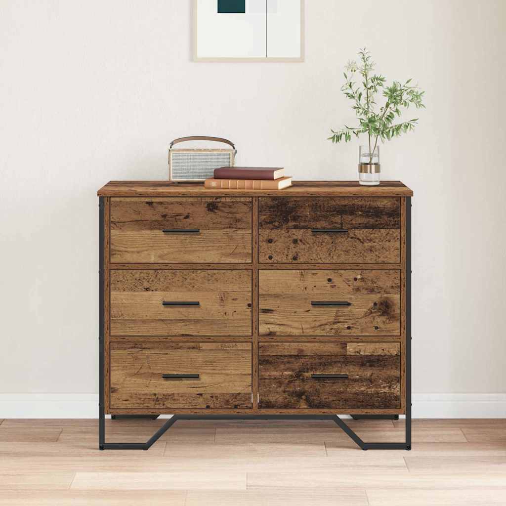 Kommode Schwarz 91x35,5x74,5 cm Holzwerkstoff