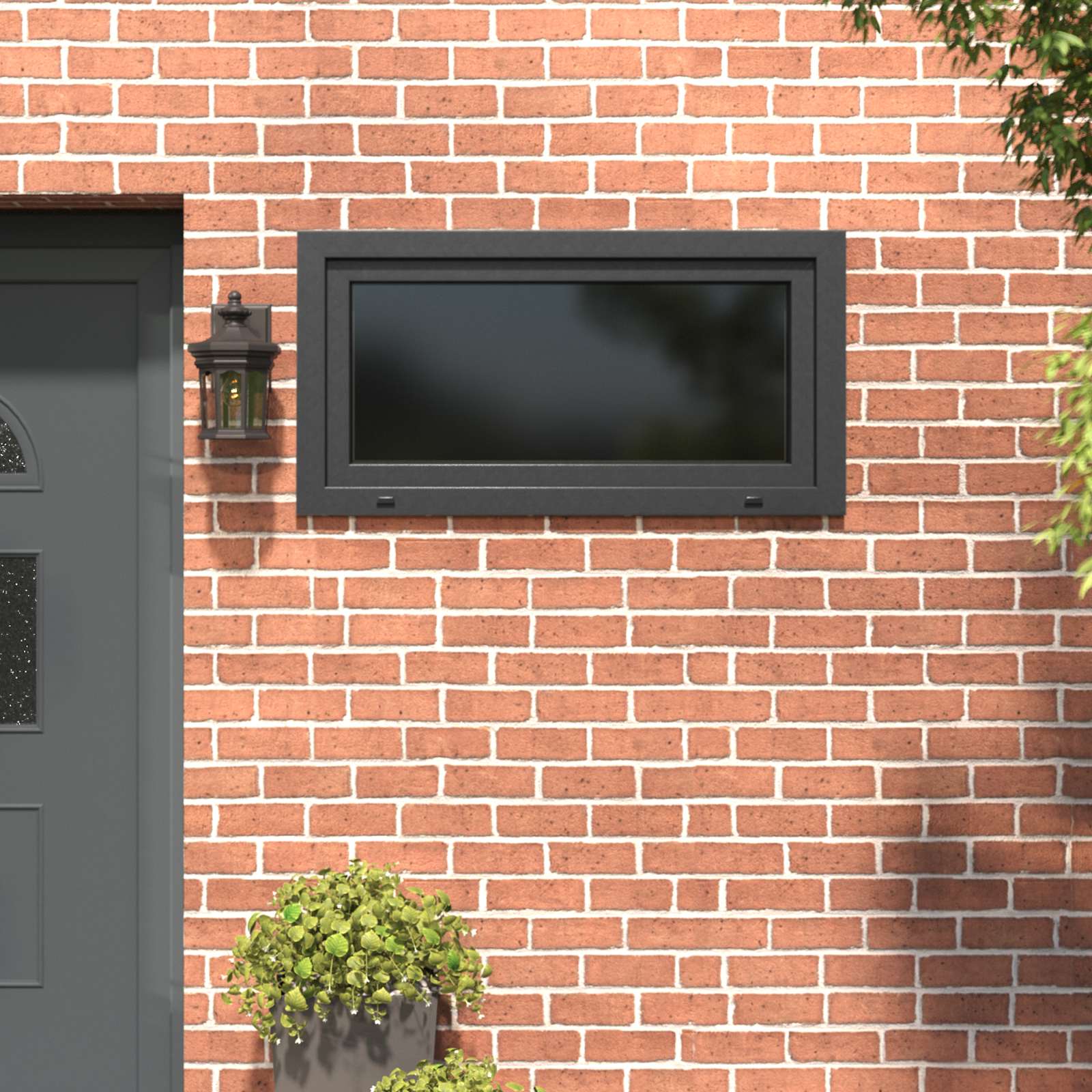 Kellerfenster RISOR 50 x 50 cm PVC und Glas Weiß