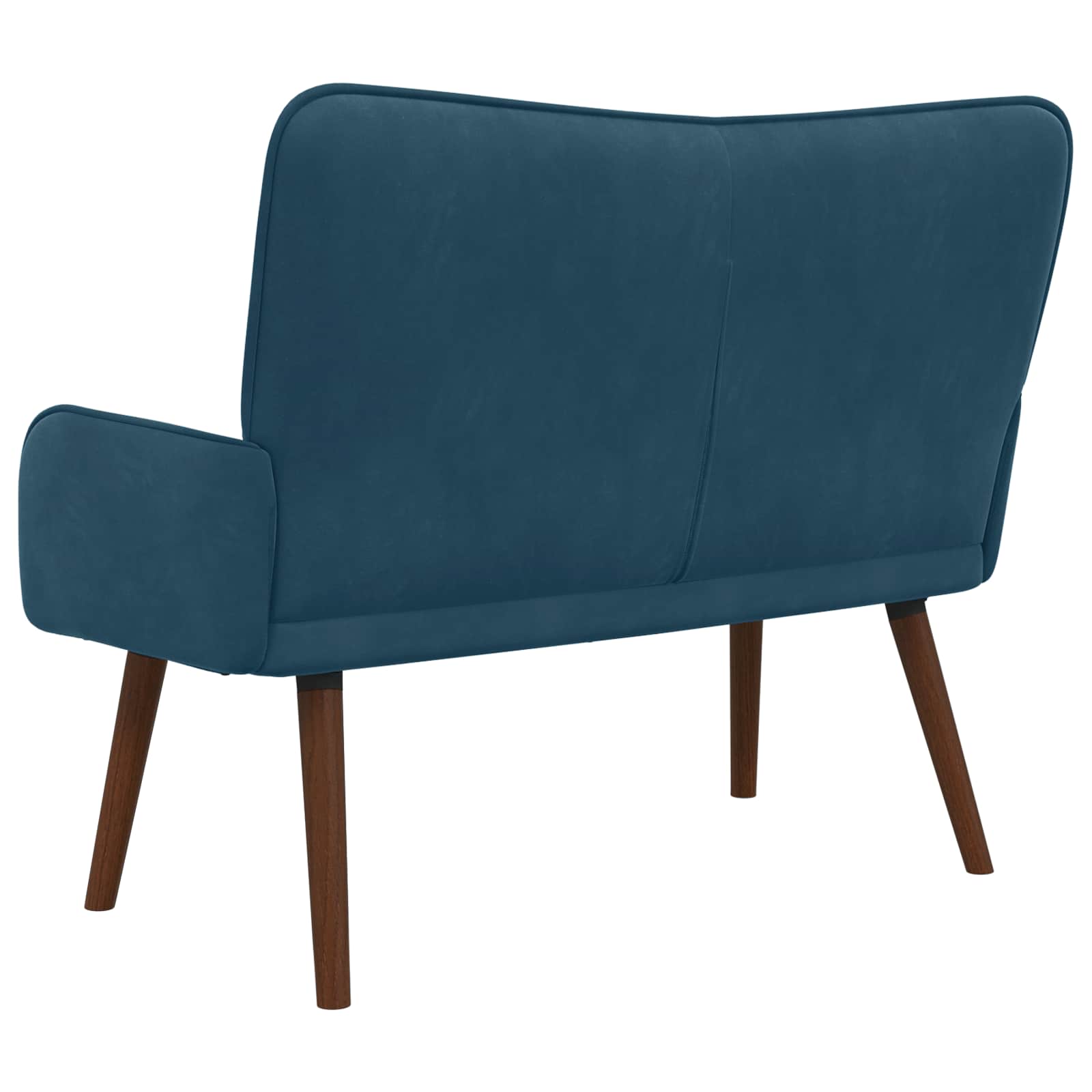 2-Sitzer Sofa Hellgrau 115 x 61 x 87 cm Samt (V)