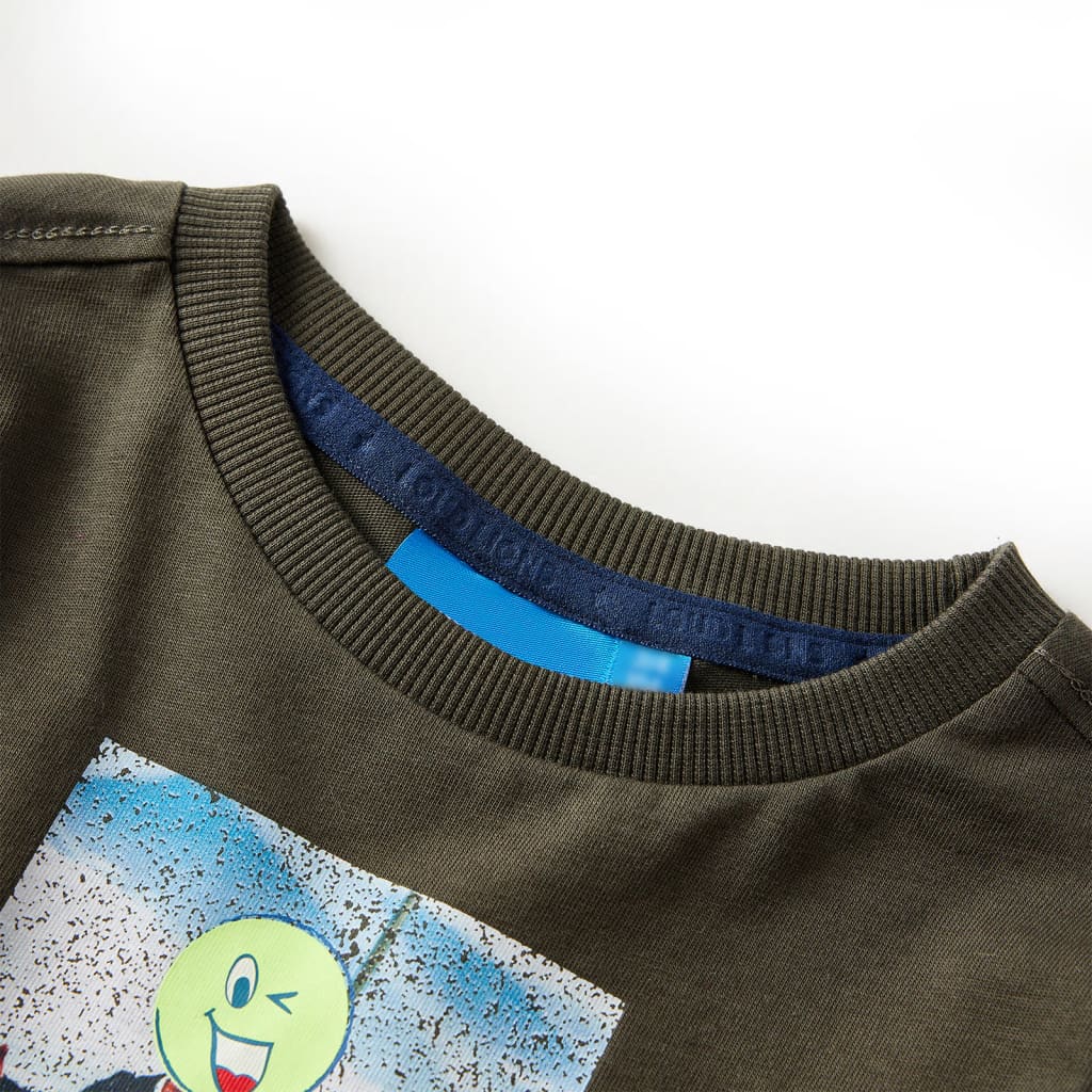 Kinder-Langarmshirt Khaki 116