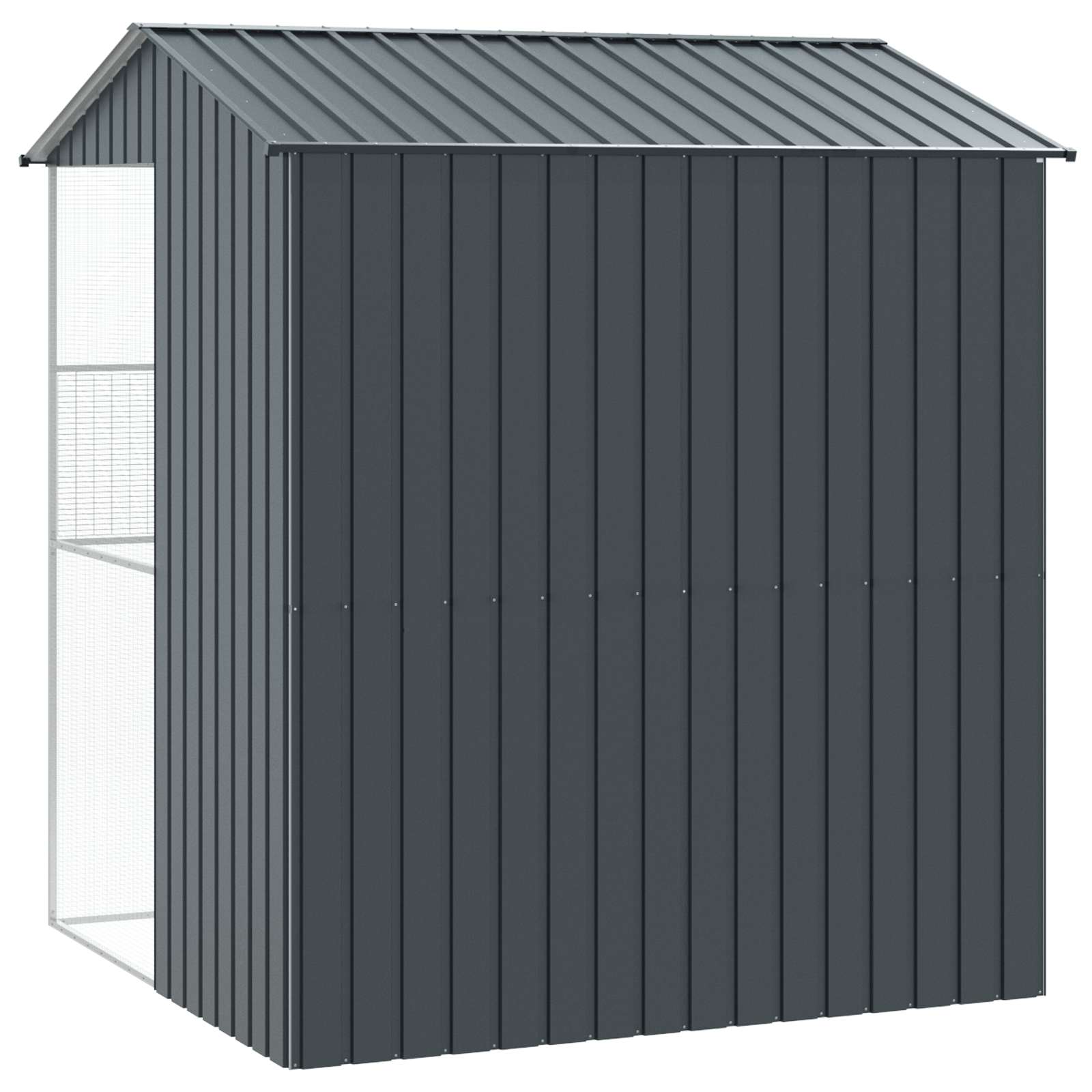 Vogelkäfig Anthrazit 215 x 110 x 247 cm Verzinkter Stahl