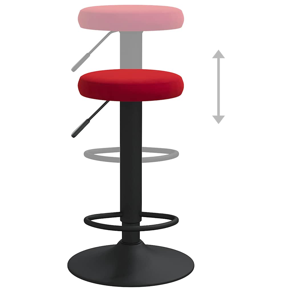 Barhocker 2 Stk. Schwarz Samt