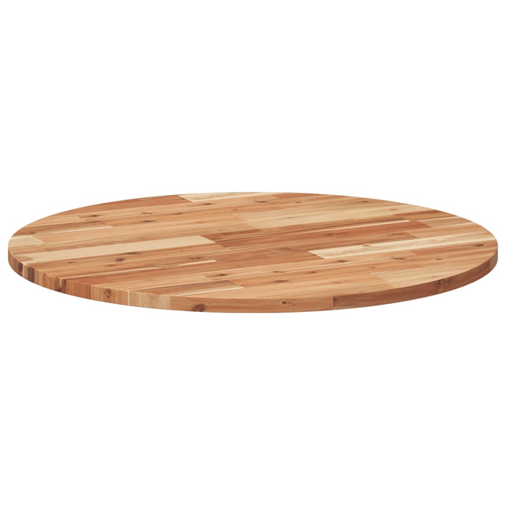 Tischplatte Rund Ø40x2 cm Massivholz Akazie