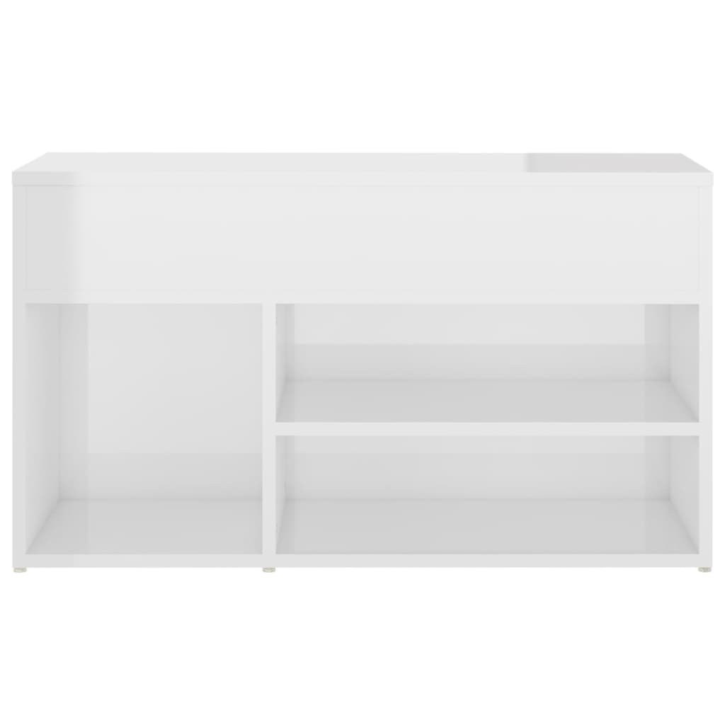 Schuhbank Weiß 60x30x45 cm Holzwerkstoff