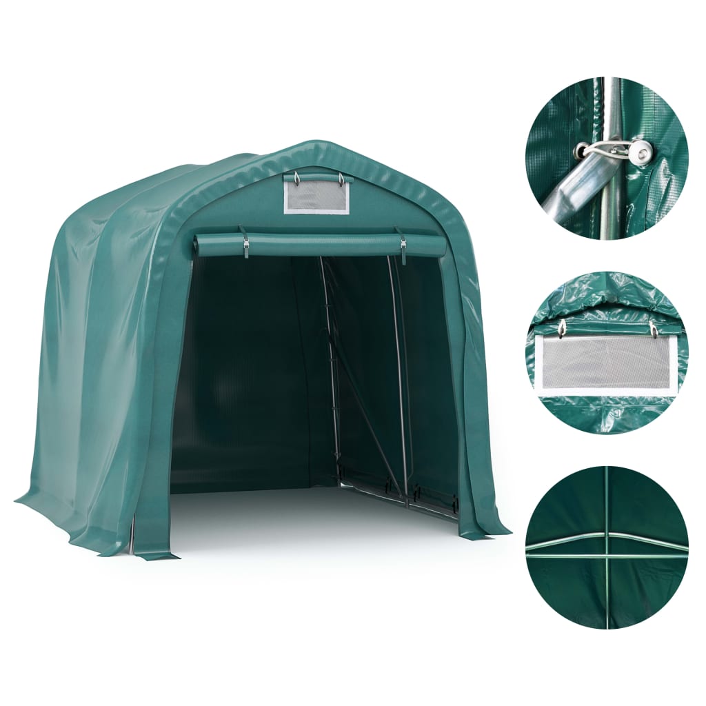 Garagenzelt PVC 2,4x3,6 m Grün