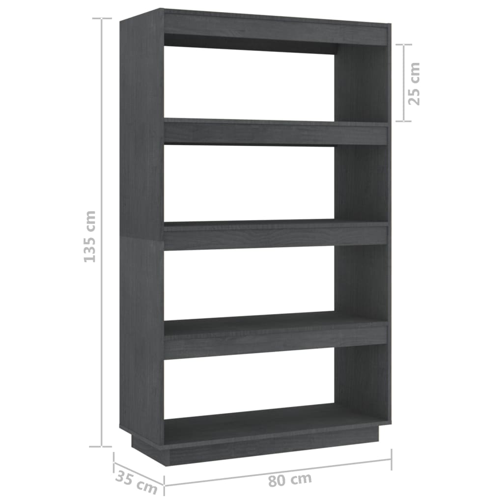 Bücherregal 40x35x71 cm Massivholz Kiefer