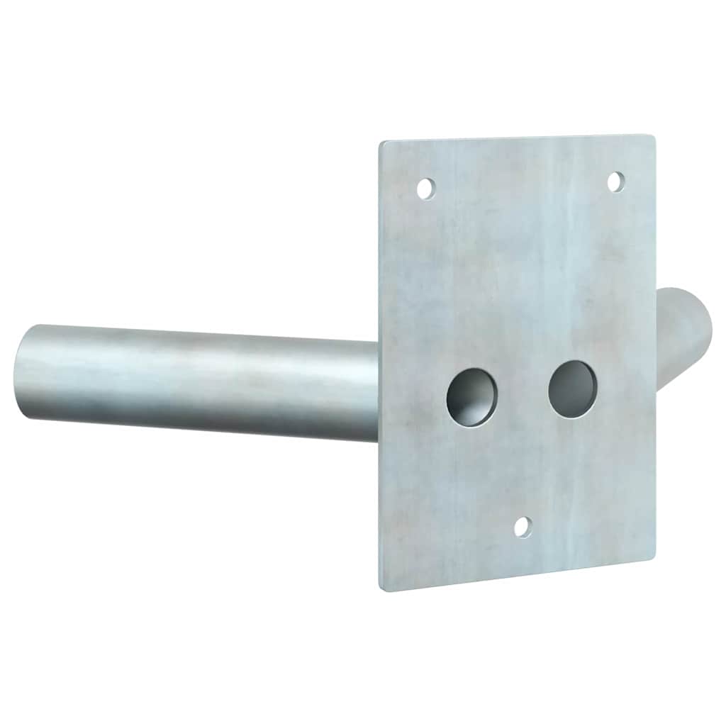 Fahnen Pole Holde Schwarz 10,5 x 7,5 x 0,25 cm Stahl