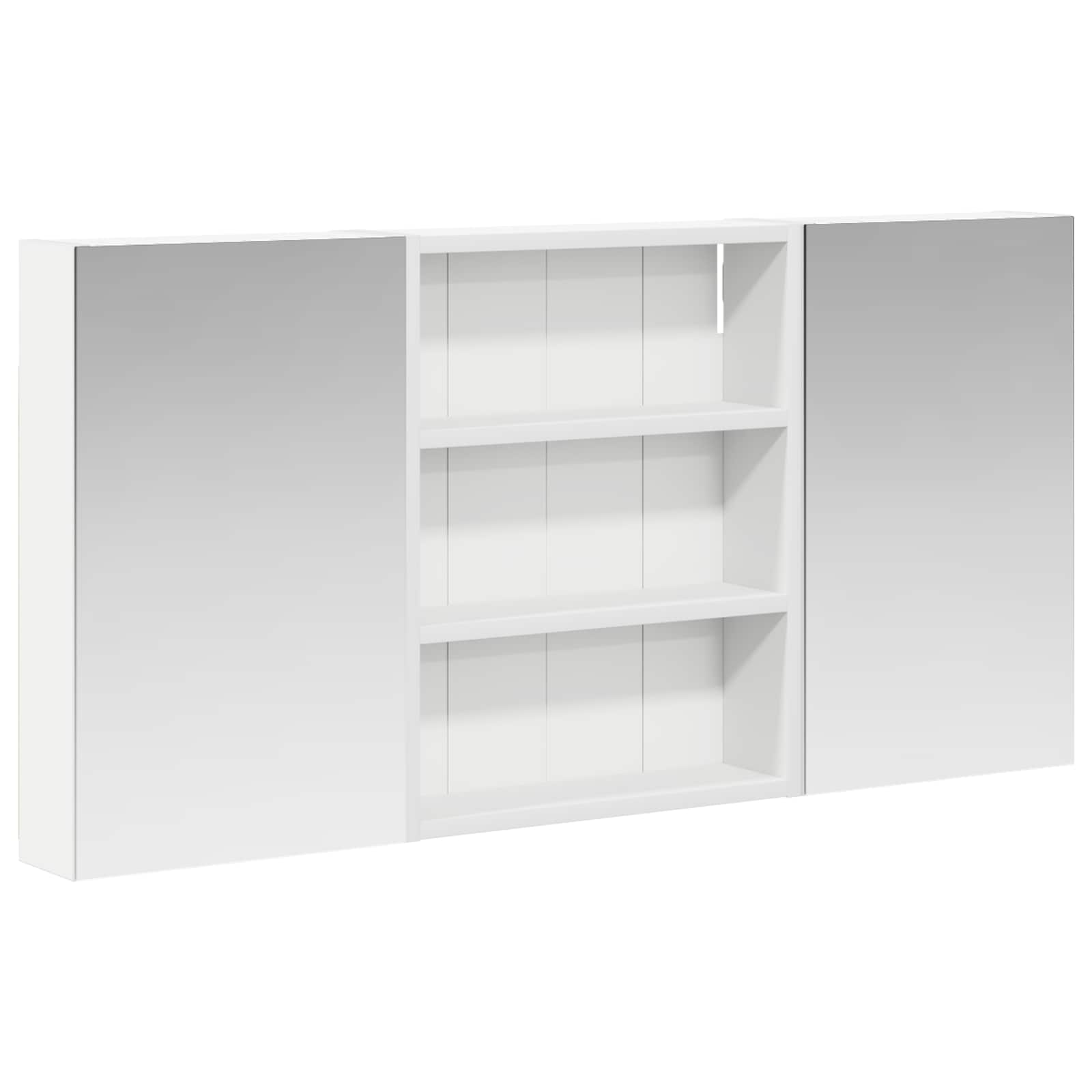 Badezimmerschrank-Set 3 pcs 80 x 10,5 x 50 cm Holzwerkstoff