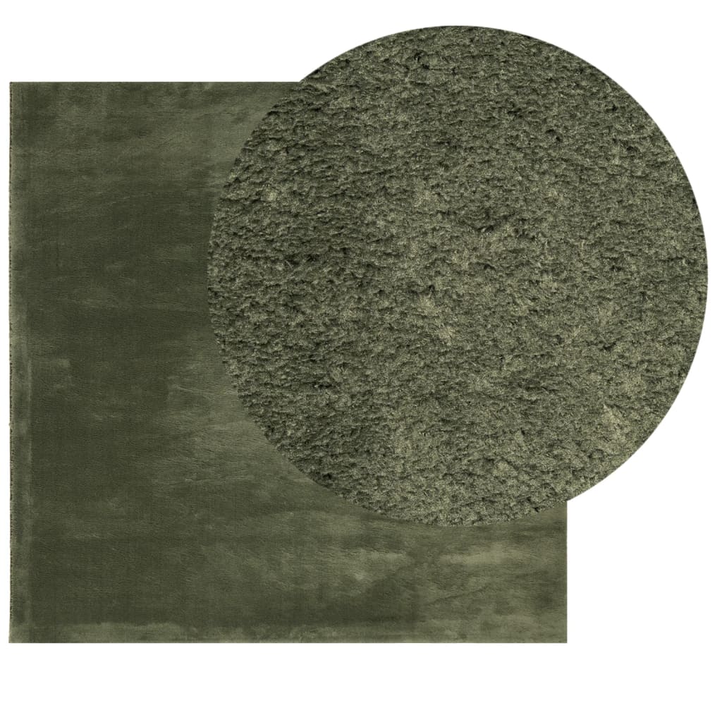Teppich HUARTE Kurzflor Weich und Waschbar Anthrazit 60x110 cm