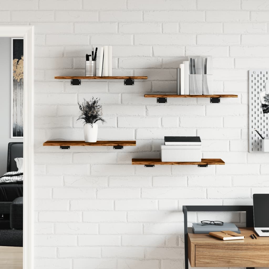 Bücherregal-Bretter 4 Stk. Weiß 40x10x1,5 cm Holzwerkstoff