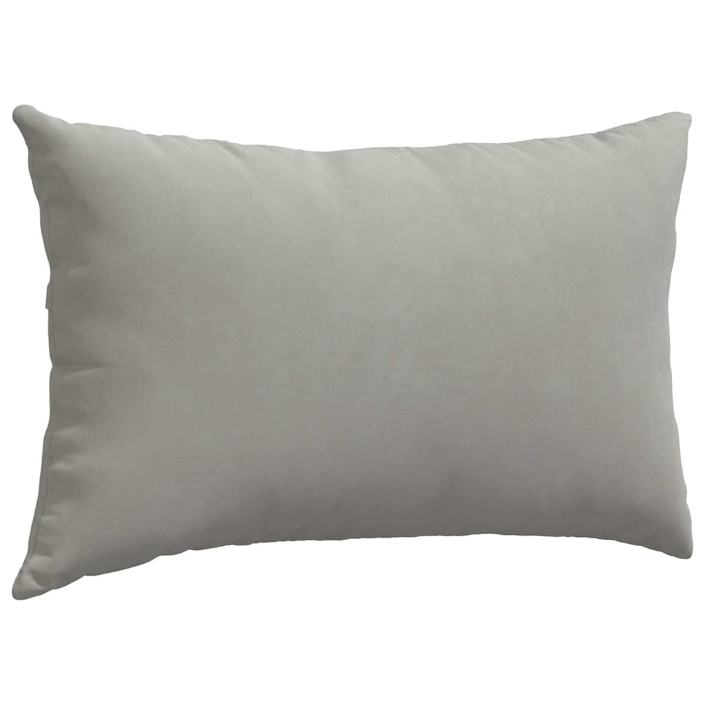 Sofakissen 2 Stück Taupe 50 x 30 cm Stoff