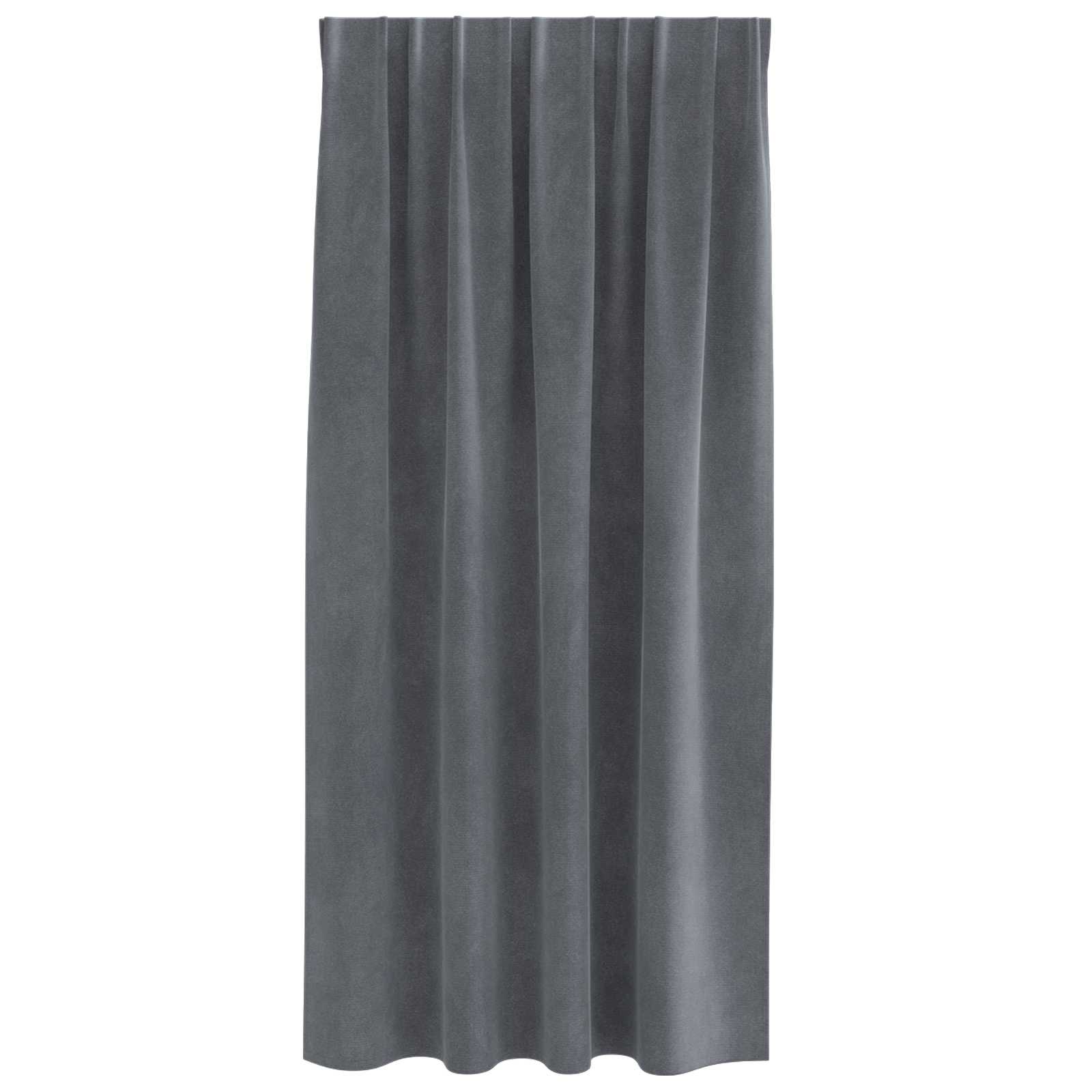 Verdunkelungsvorhänge 2 pcs Schwarz 140 x 140 cm Samt