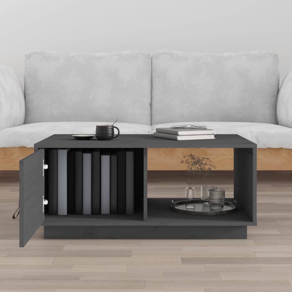 Couchtisch 80x50x35,5 cm Massivholz Kiefer