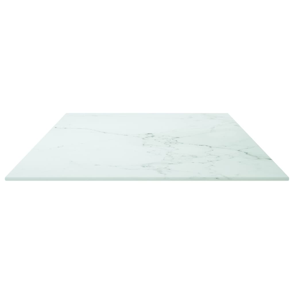 Tischplatte aus gehärtetem Glas quadratisch 700x700 mm