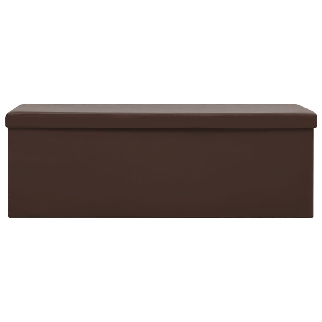 Faltbare Sitzbank mit Stauraum Weinrot PVC