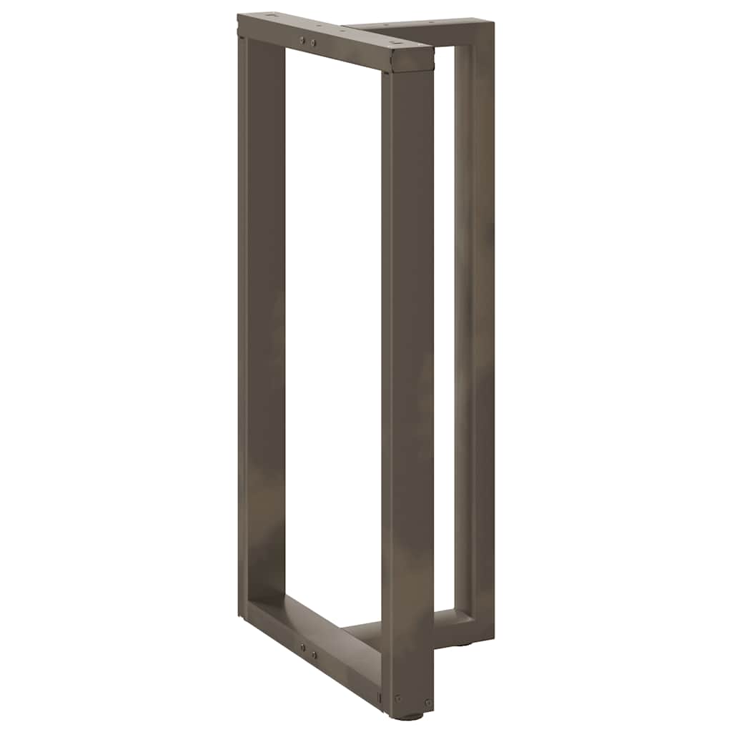Couchtischbeine T-Form 2 Stk. Schwarz 30x25x(30-31) cm Stahl