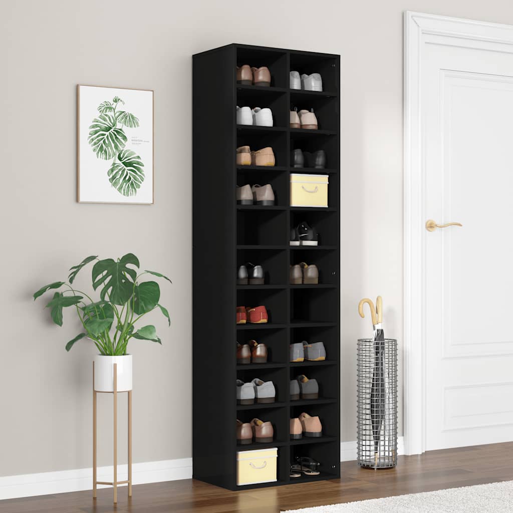 Schuhschrank Weiß 54x34x183 cm Holzwerkstoff