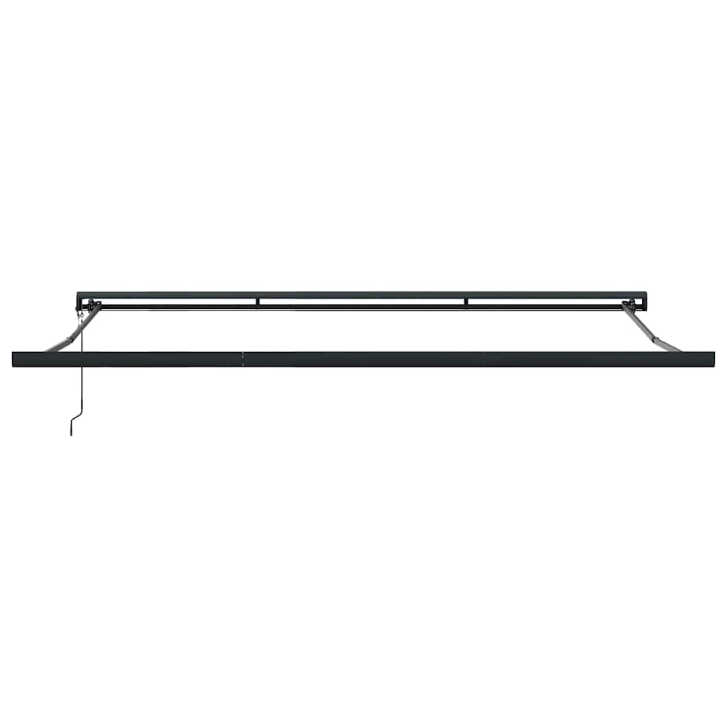 Markise Einziehbar Blau und Weiß 4x3 m Stoff und Aluminium