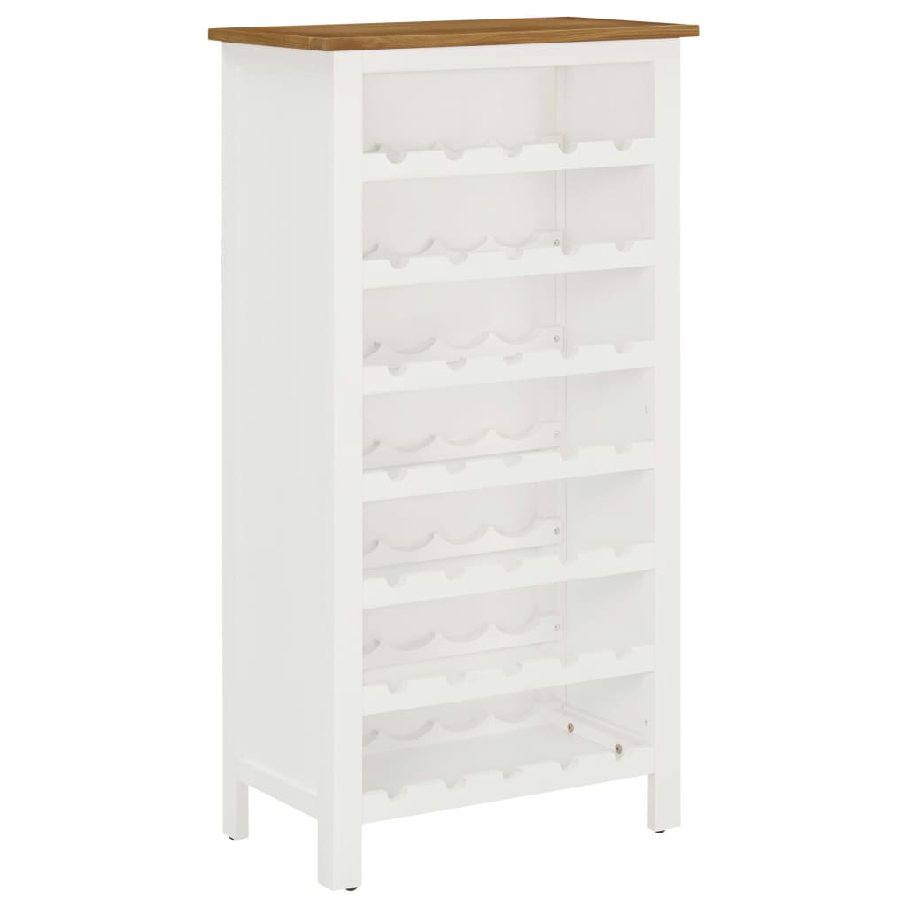 Weinschrank 56 x 32 x 110 cm Massivholz Eiche