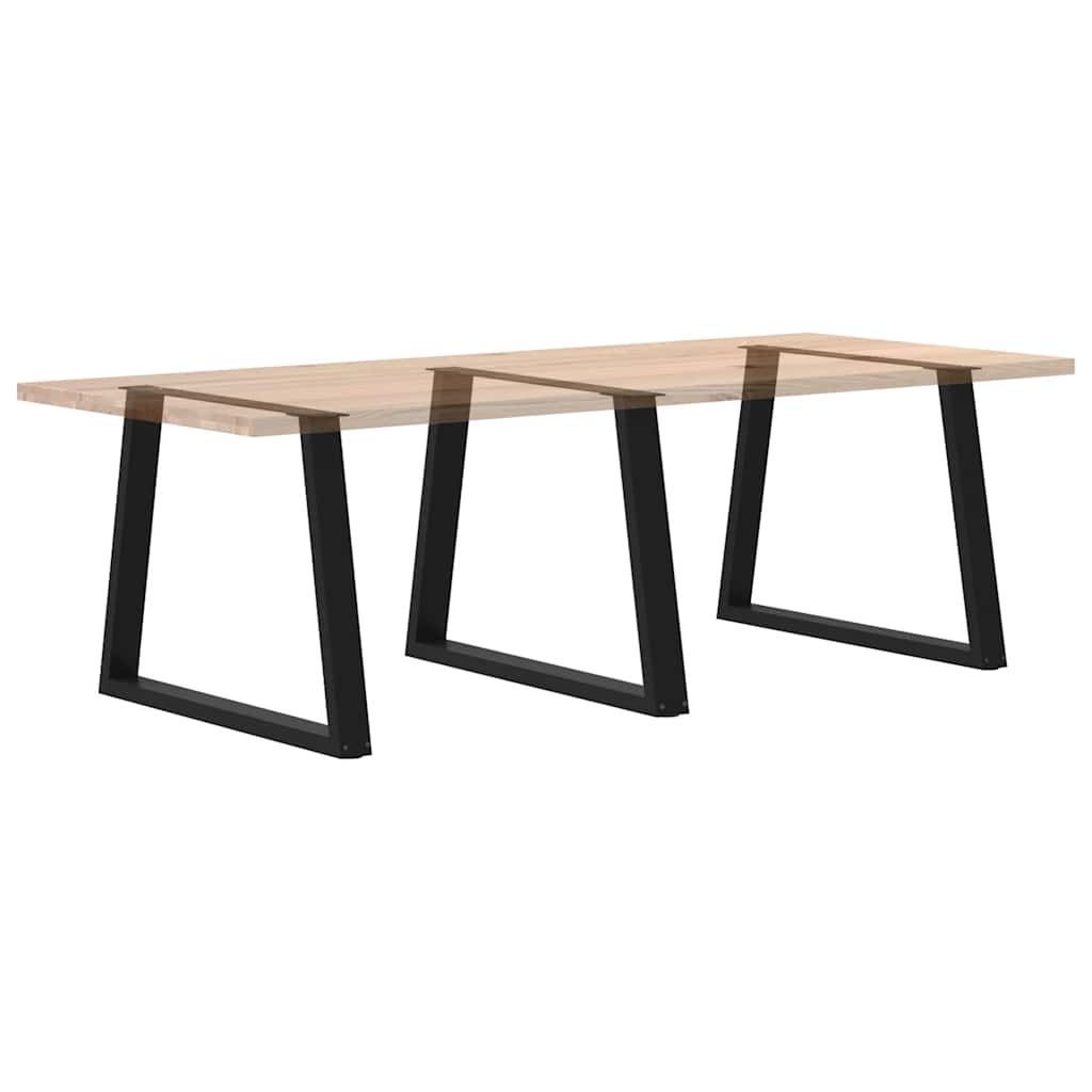 Couchtischbeine V-Form 2 Stück Schwarz 30x(30-31,3) cm Stahl
