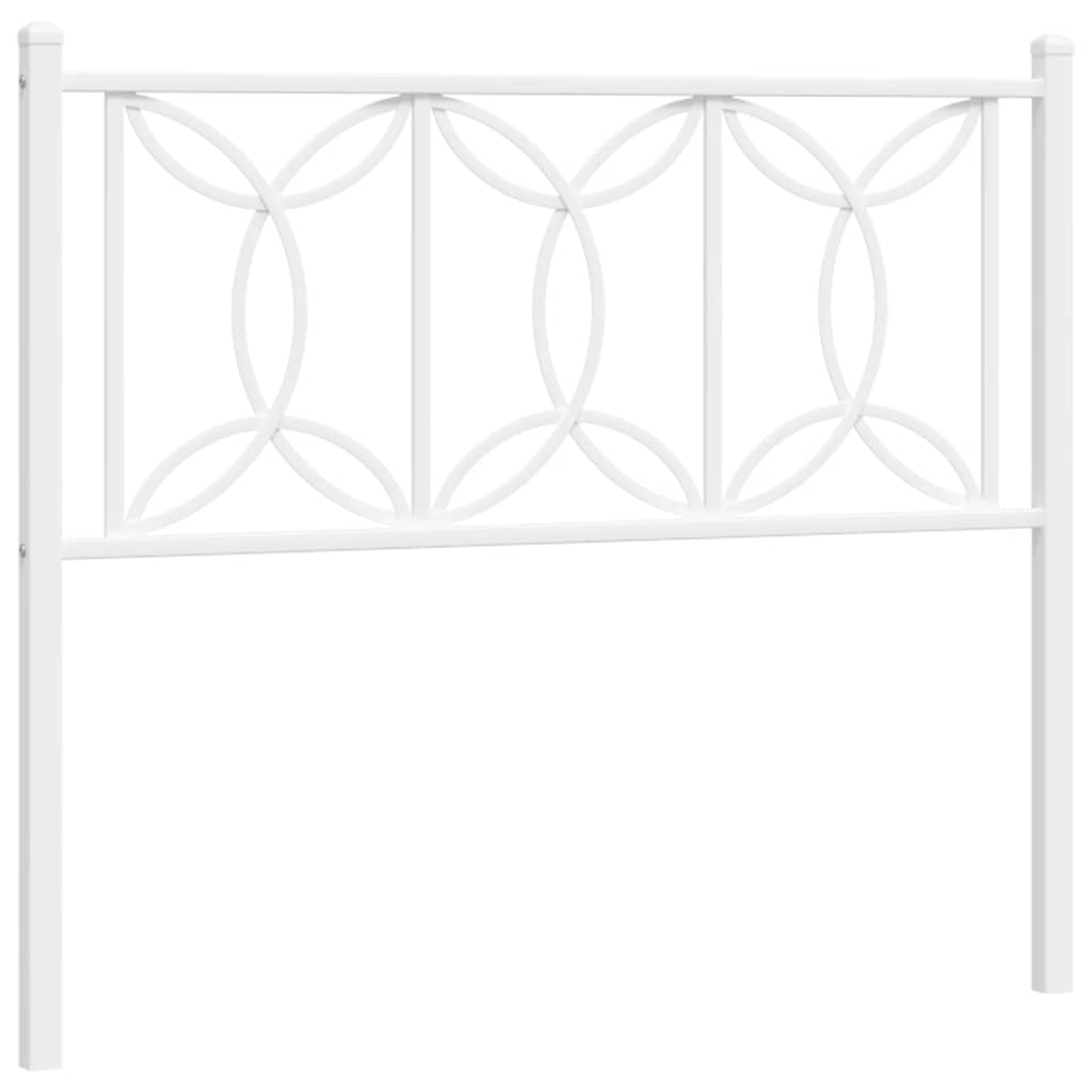 Ersatz-Kopfteil Metall Schwarz 100 cm